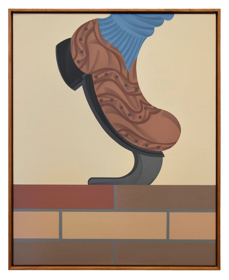 Mitch Cairns, Geranium Pots (art fair painting), 2016