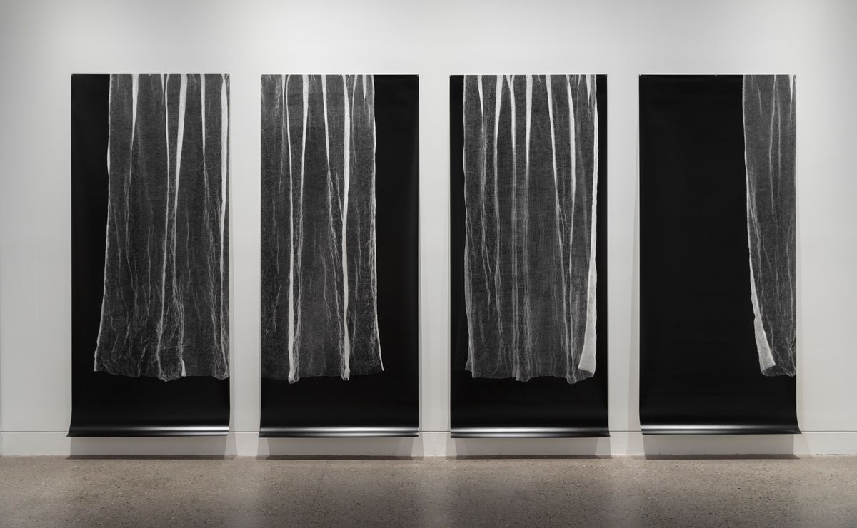 Untitled Photogram (linen) I-IV
