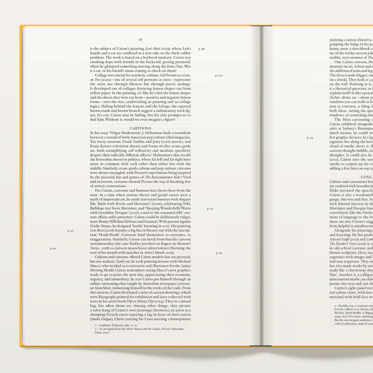 Mitch Cairns: Artist's Mouth, exhibition catalogue edited by Lucy Latella and Robert Leonard