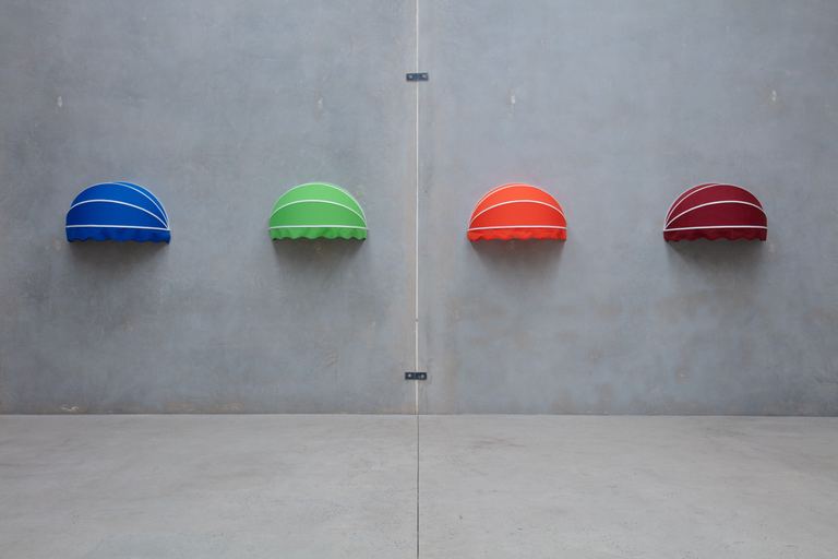 Agatha Gothe-Snape,&nbsp;<em>Forewarnings</em>, 2025,&nbsp;Nylon, steel, rubber, cotton (Photo: The Commercial)