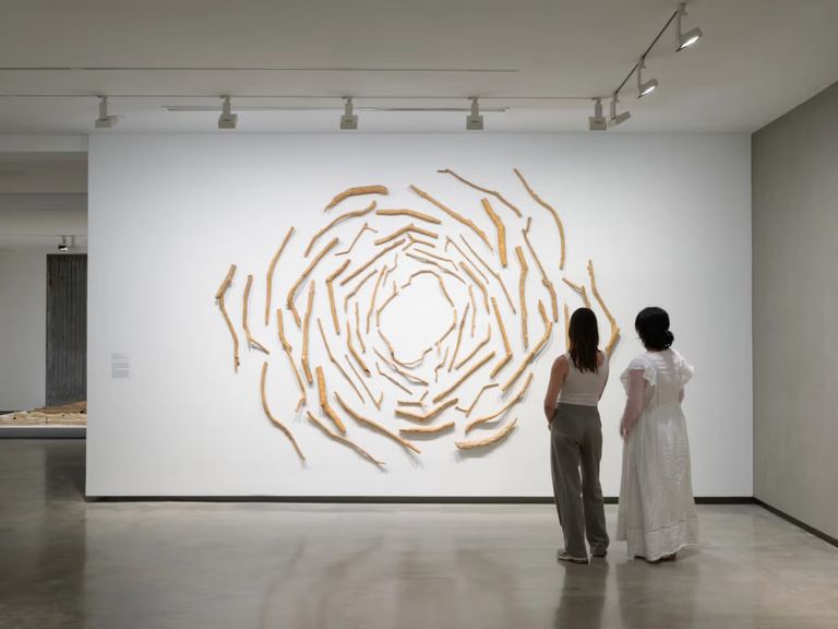 An installation view of Yasmin Smith's&nbsp;<em>Manchester Driftwood</em>&nbsp;(2025) at her exhibition&nbsp;<em>Elemental Life&nbsp;</em>at the Museum of Contemporary Art Australia (Photo: Hamish McIntosh)