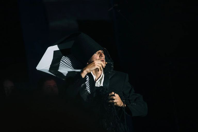 <p>Justene Williams,<em> Victory over the Sun</em>, performance still, National Gallery of Australia, Kamberri/Canberra, October 2022; photo: Creswick Collective</p><br>