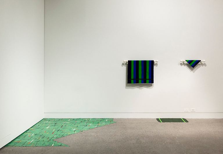 Installation view: Archie Moore,&nbsp;<i>Depaint</i>, 2014, Hazelhurst Regional Gallery &amp; Arts Centre, Sydney