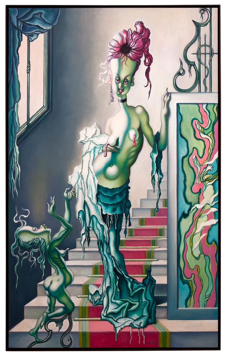 Tim Schultz, <i>The Famous Onyx Staircase</i>, 2011, oil on linen, 198 × 122 cm