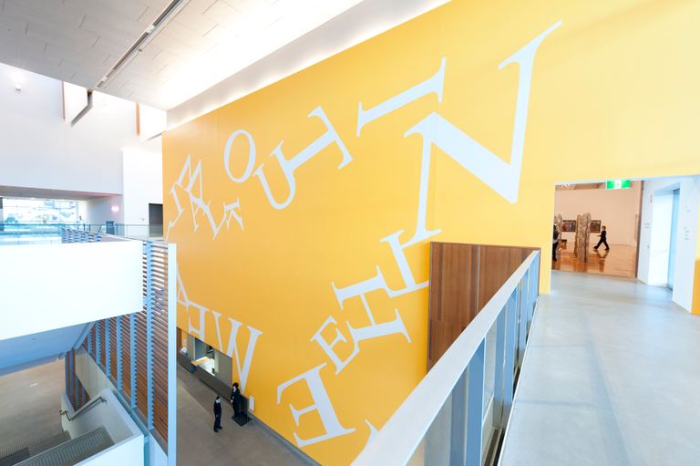 Agatha Gothe-Snape, <i>We all walk out in the end</i>, 2012, acrylic paint, installation view Contemporary Australia: Women, Queensland Art Gallery | Gallery of Modern Art, Brisbane, 2012