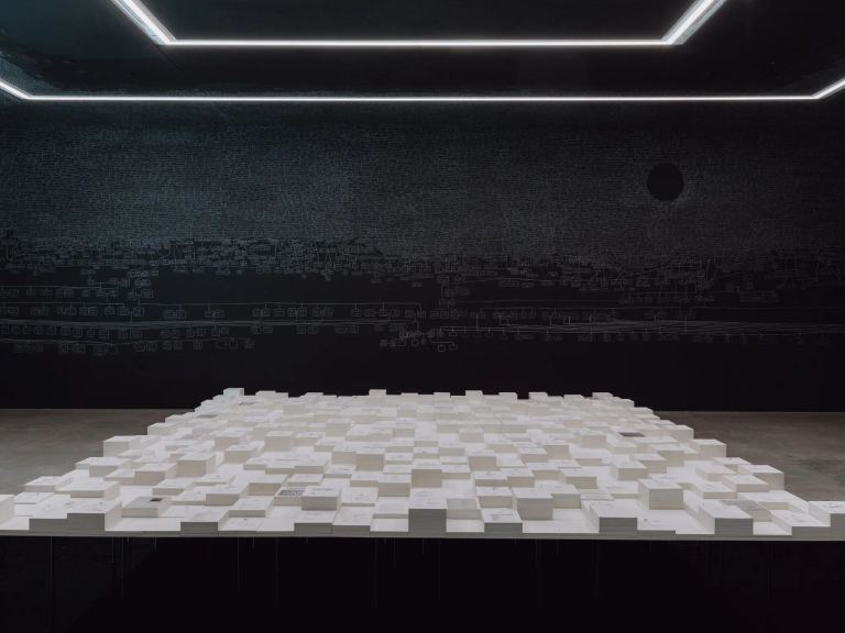 Archie Moore’s “Kith and Kin” at the Australian Pavilion of the 2024 Venice Biennale. Credit Matteo de Mayda for The New York Times