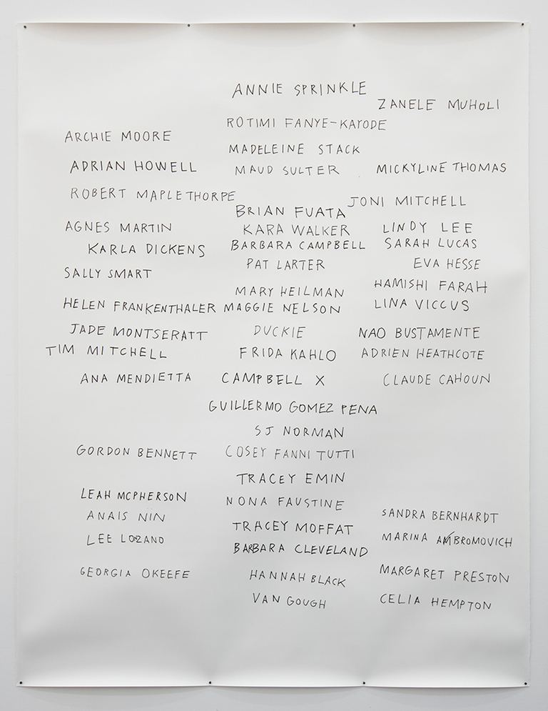 Agatha Gothe-Snape, Every Artist Remembered with Ama Josephine Budge, 2017