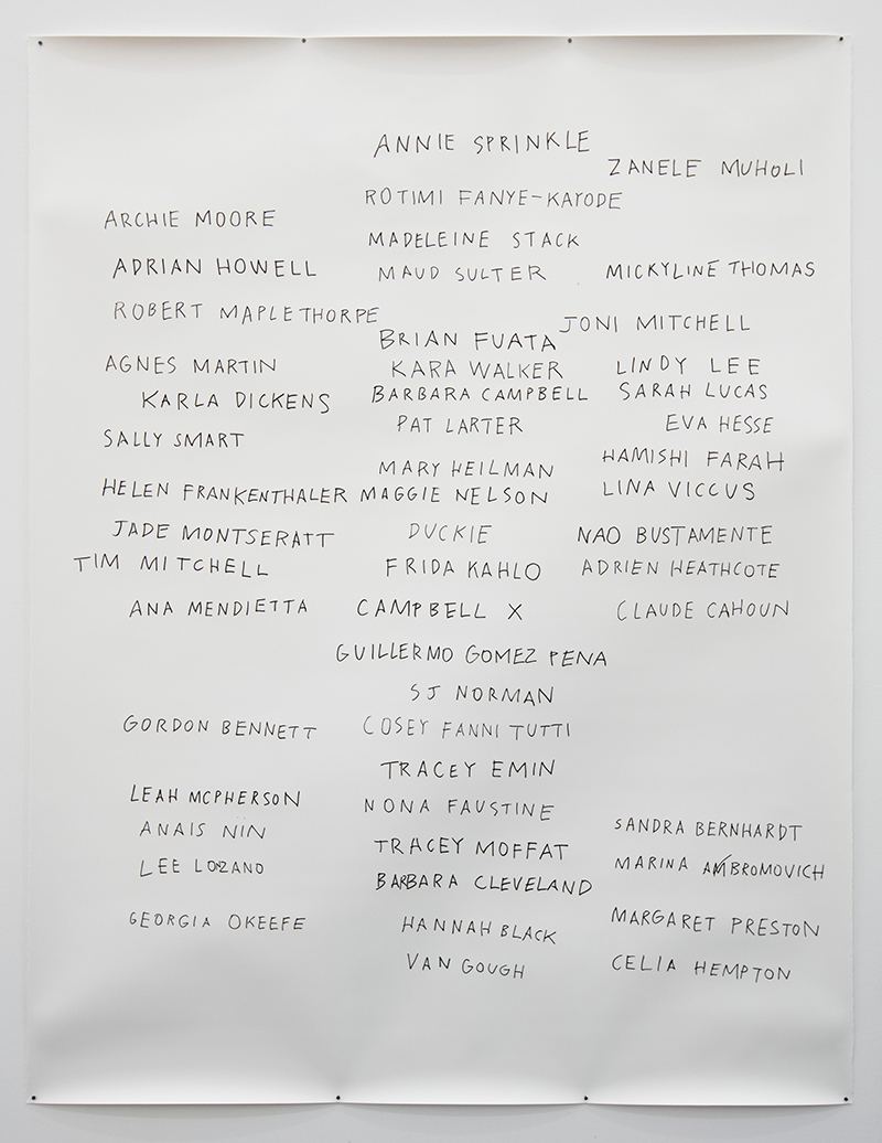Agatha Gothe-Snape, Every Artist Remembered with Ama Josephine Budge, 2017