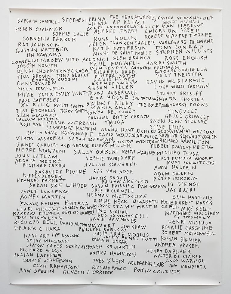 Agatha Gothe-Snape, Every Artist Remembered with Richard Grayson, 2017