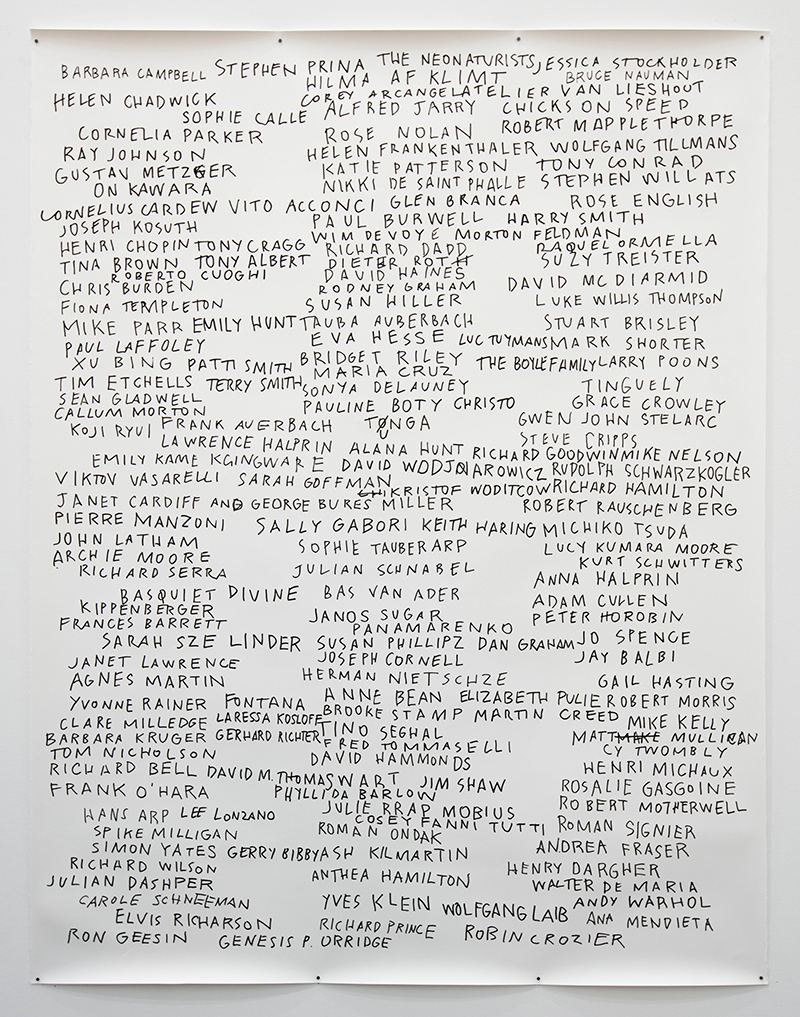 Agatha Gothe-Snape, Every Artist Remembered with Richard Grayson, 2017