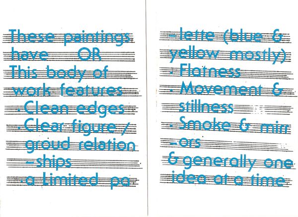 Cartoon (notes on Bass Principals)