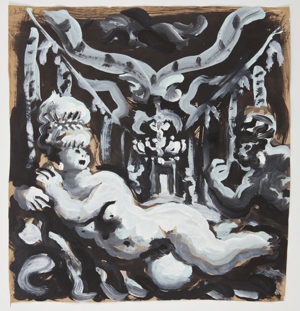 Corridor with Blackamoor