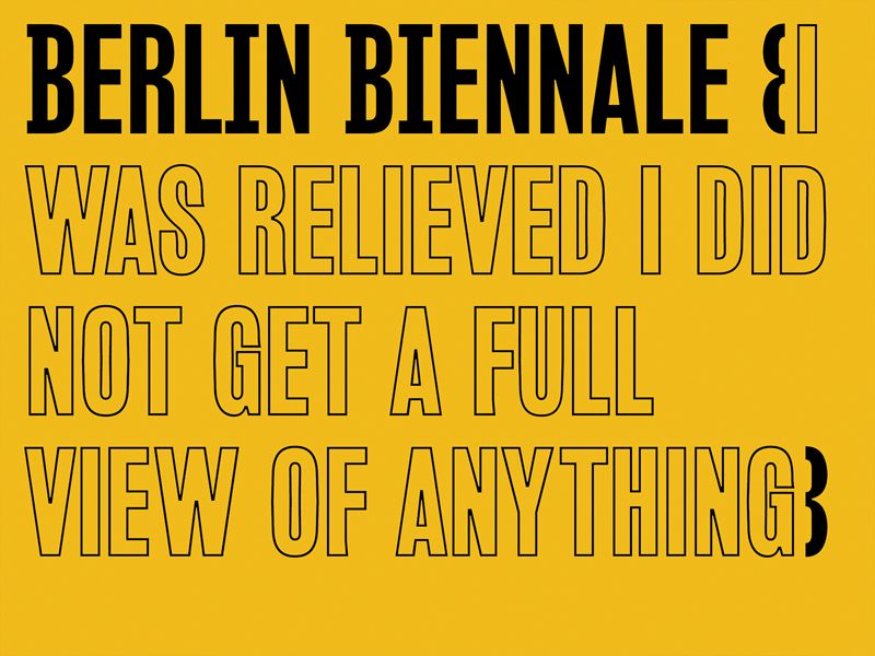 8th Berlin Biennale for Contemporary Art
