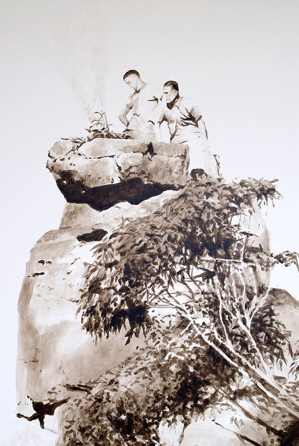 Campfire at Ruined Castle